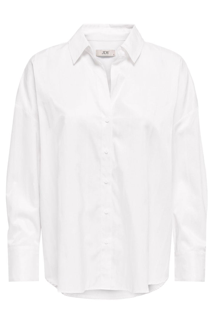 JDY - Jdyvesper L/S Loose Shirt - 4815310 White Skjorter