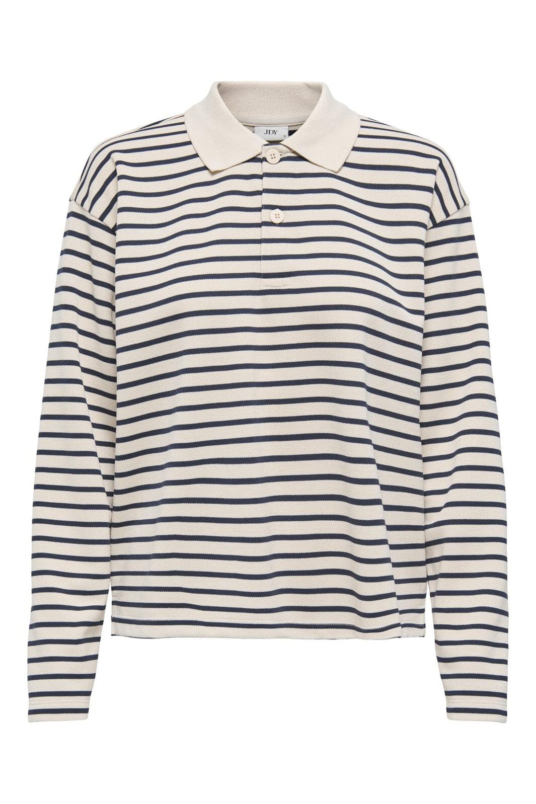 JDY - Jdyvilla Polo L/S Shirt - 4850824 Sandshell Total Eclipse