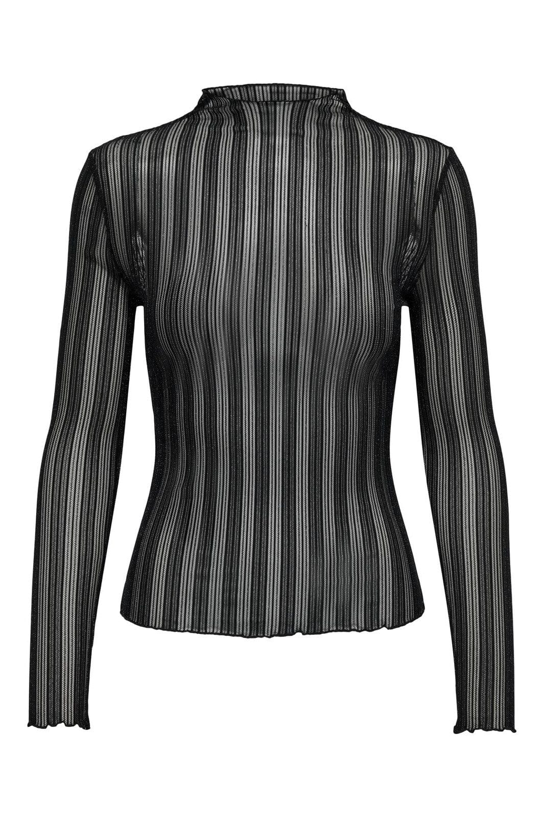 JDY - Jdyvivy L/S Lurex Top - 4356525 Black Black Lurex