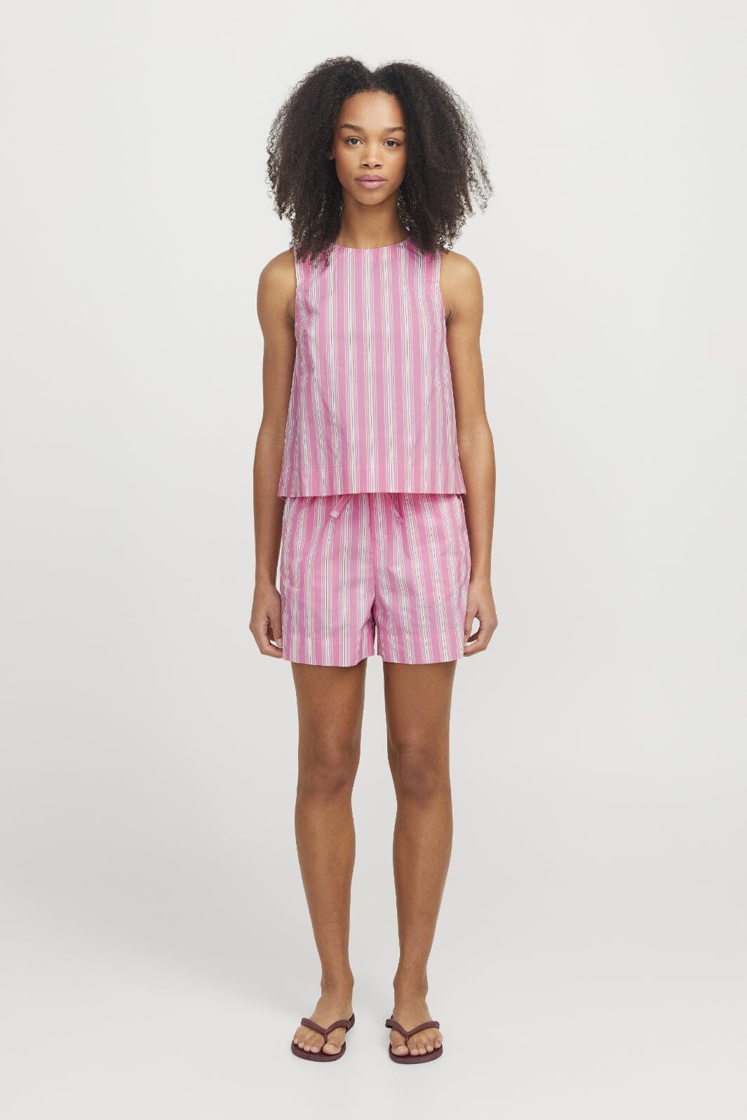 Jjxx - Jxava Poplin Sl Top - 4652000 Morning Glory Striped