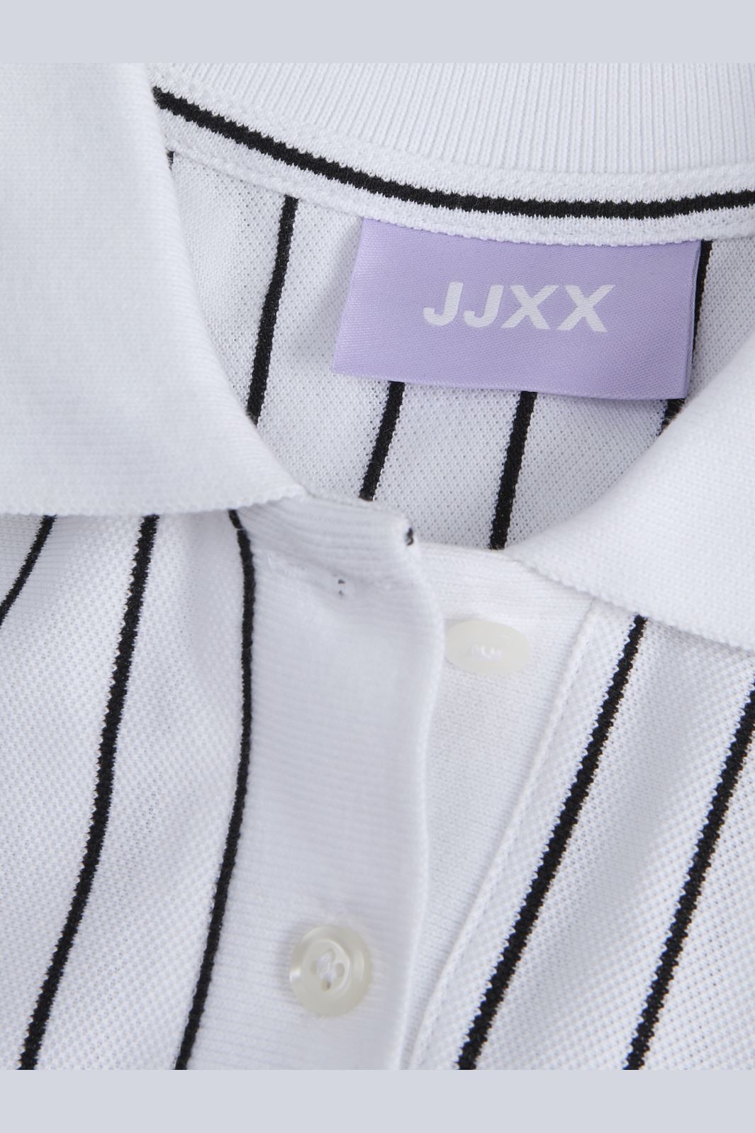 Jjxx - Jxemma Ss Polo Short Dress - 4766840 Bright White Black