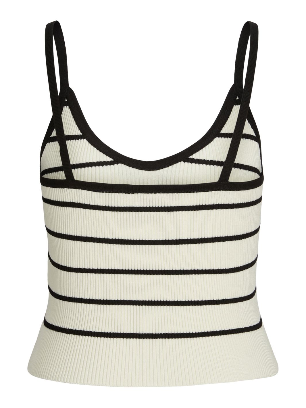 Jjxx - Jxesther Tight Short Top Knit - 4509415 Vanilla Ice /Black