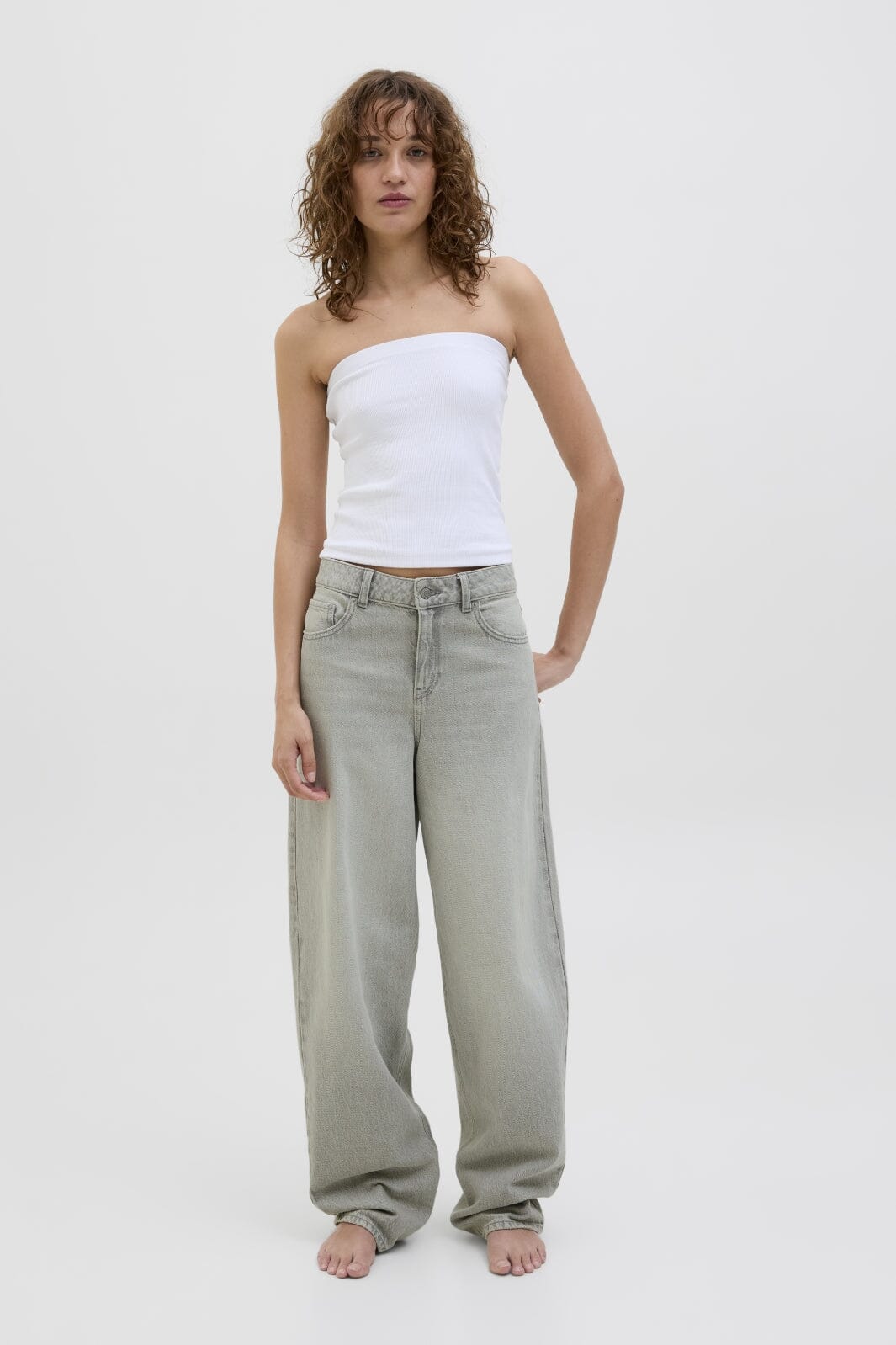 Jjxx - Jxfuji Barrel Jeans R210 - 4716363 Light Grey Denim