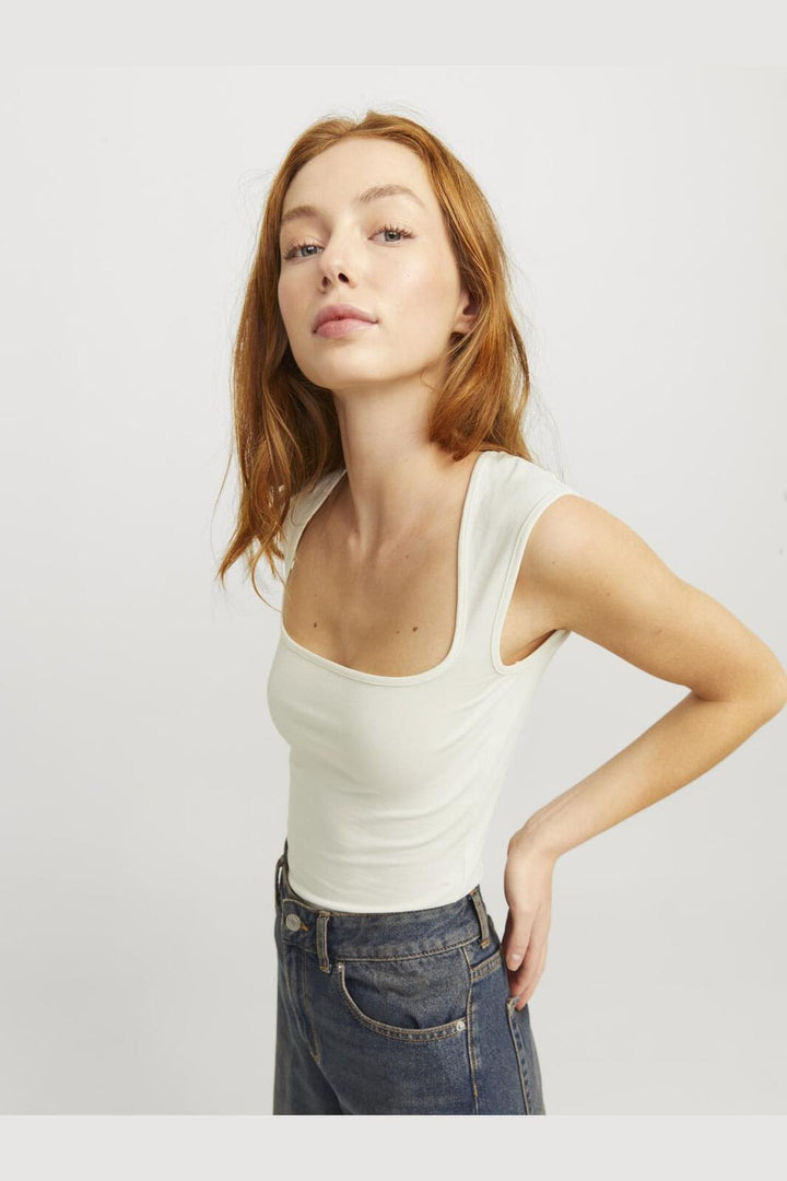 Jjxx - Jxisabella Gigi Str Sl Top - 4576219 Vanilla Ice