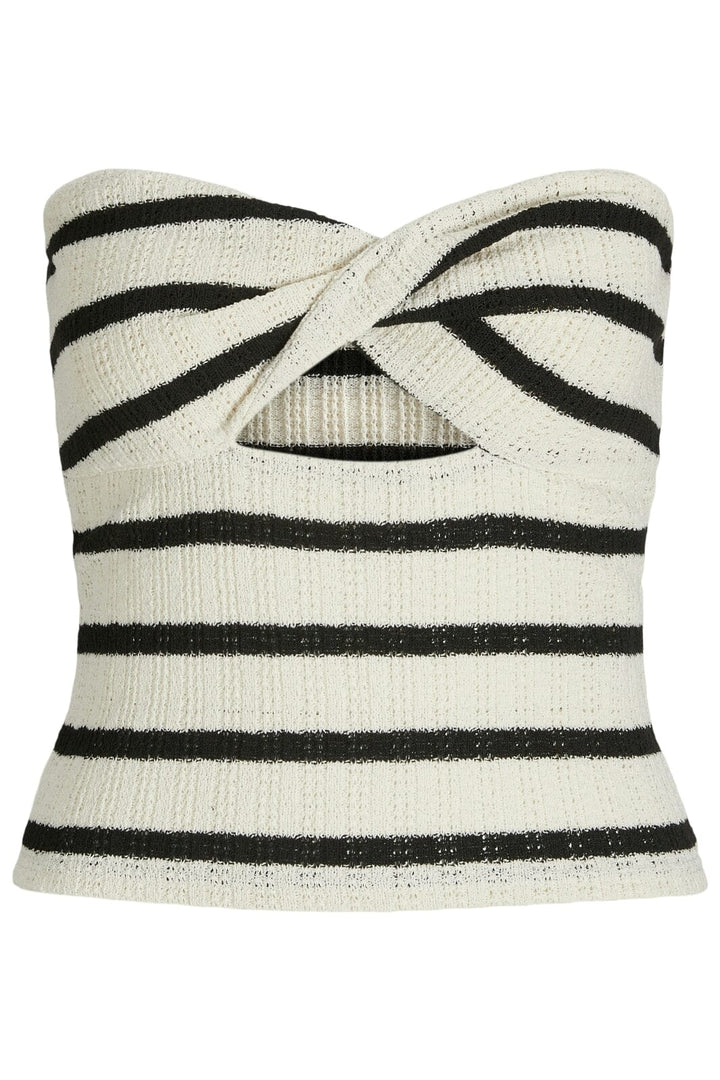 Jjxx - Jxlinnea Bandeau Twist Top - 4759376 Black Vanilla Ice Toppe
