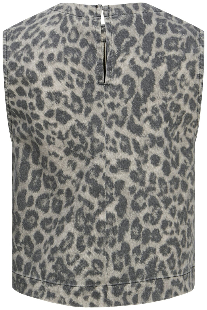 Jjxx - Jxsarah Maggie Leo Top - 4766493 Thunderstorm Leopard