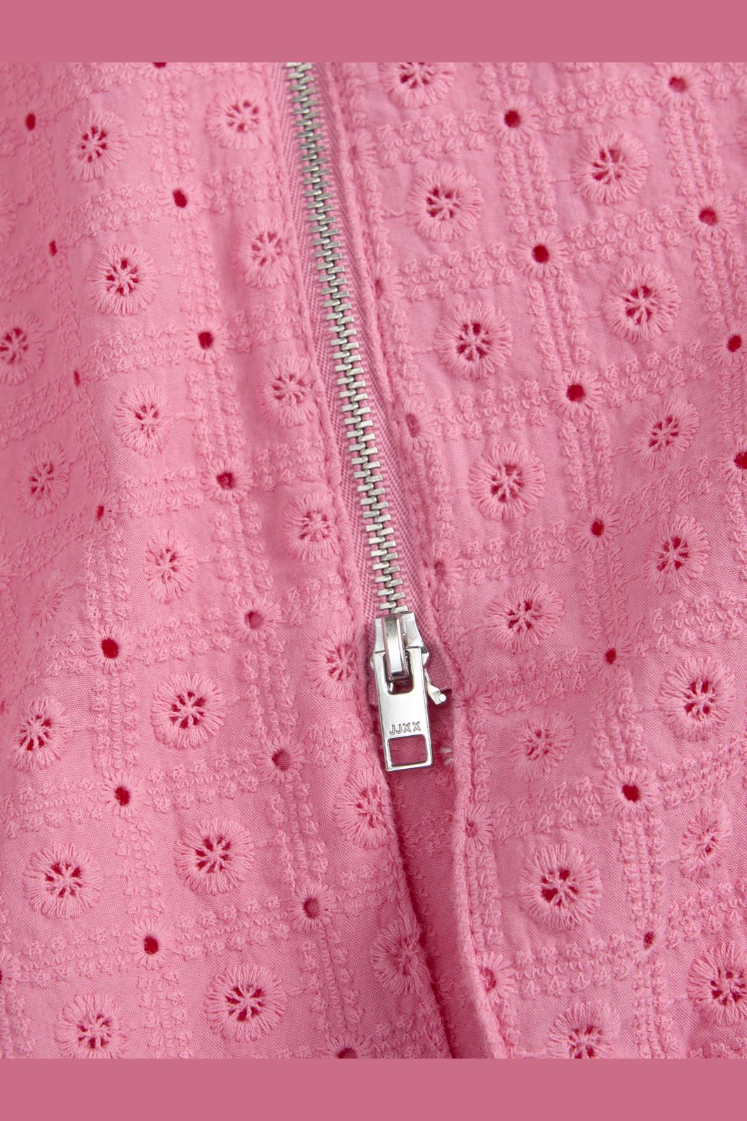 Jjxx - Jxselma Broderie Anglaise Zip Top - 4765358 Morning Glory