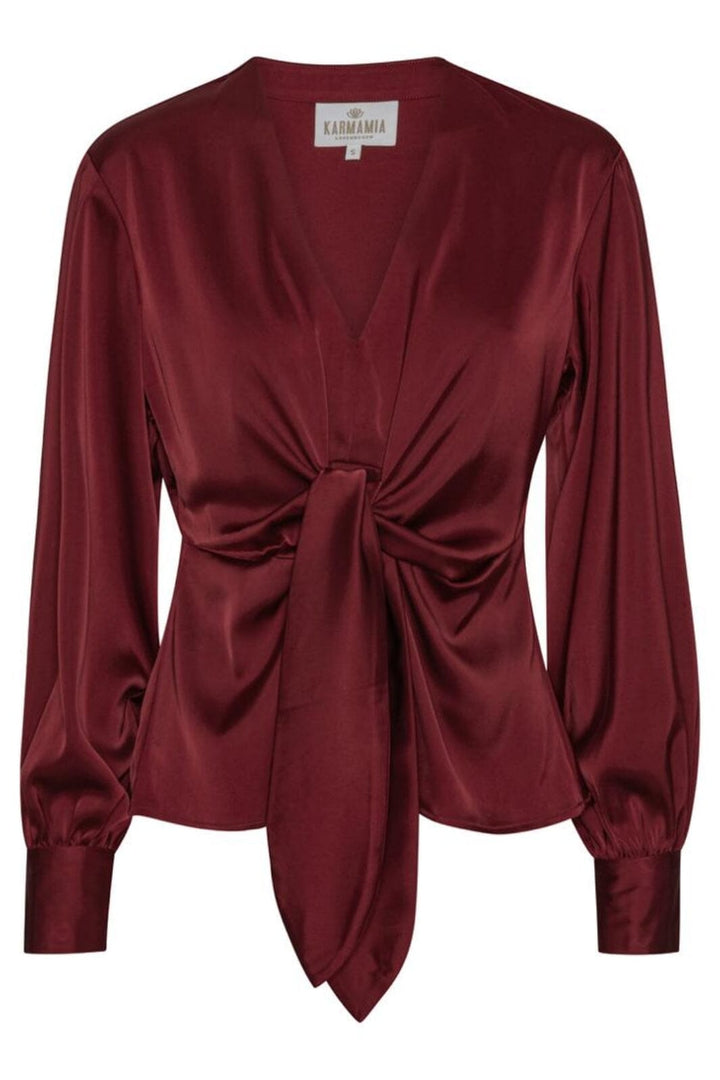 Karmamia - Blair Blouse 2022 - Semi Rich Merlot Bluser