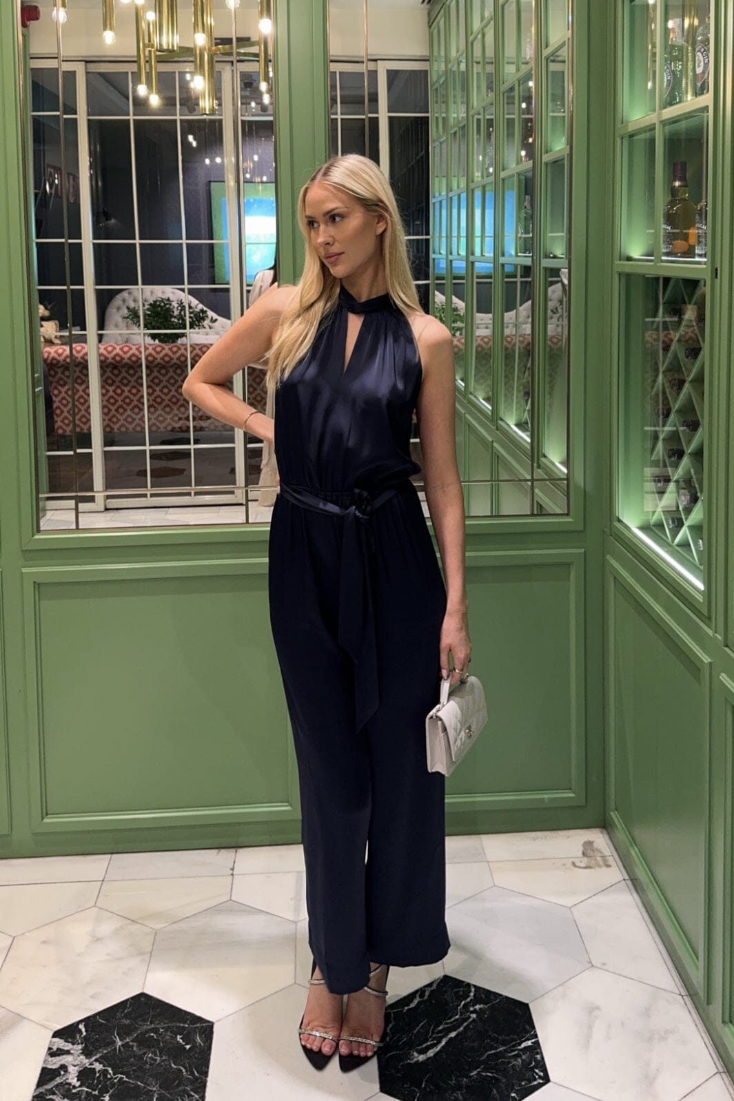 Karmamia - Delia Jumpsuit 2092 - Semi Rich Ink Blue Buksedragter