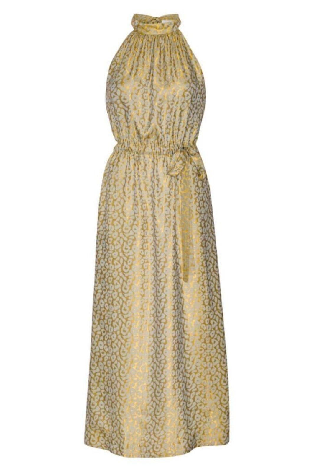 Karmamia - Layla Dress - Gold Leo Silk Kjoler