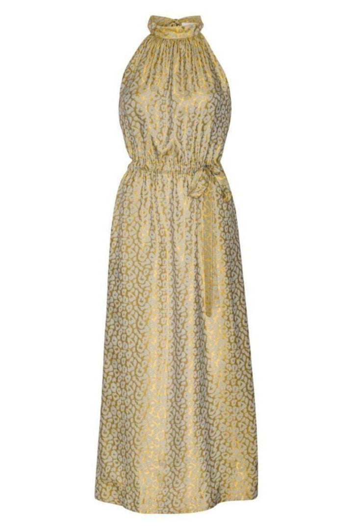 Karmamia - Layla Dress - Gold Leo Silk Kjoler