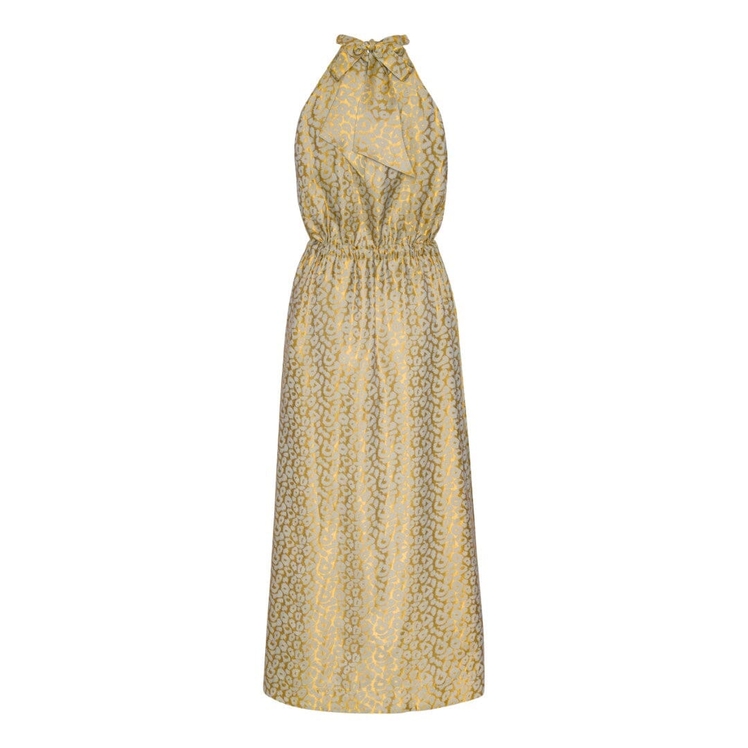 Karmamia - Layla Dress - Gold Leo Silk Kjoler