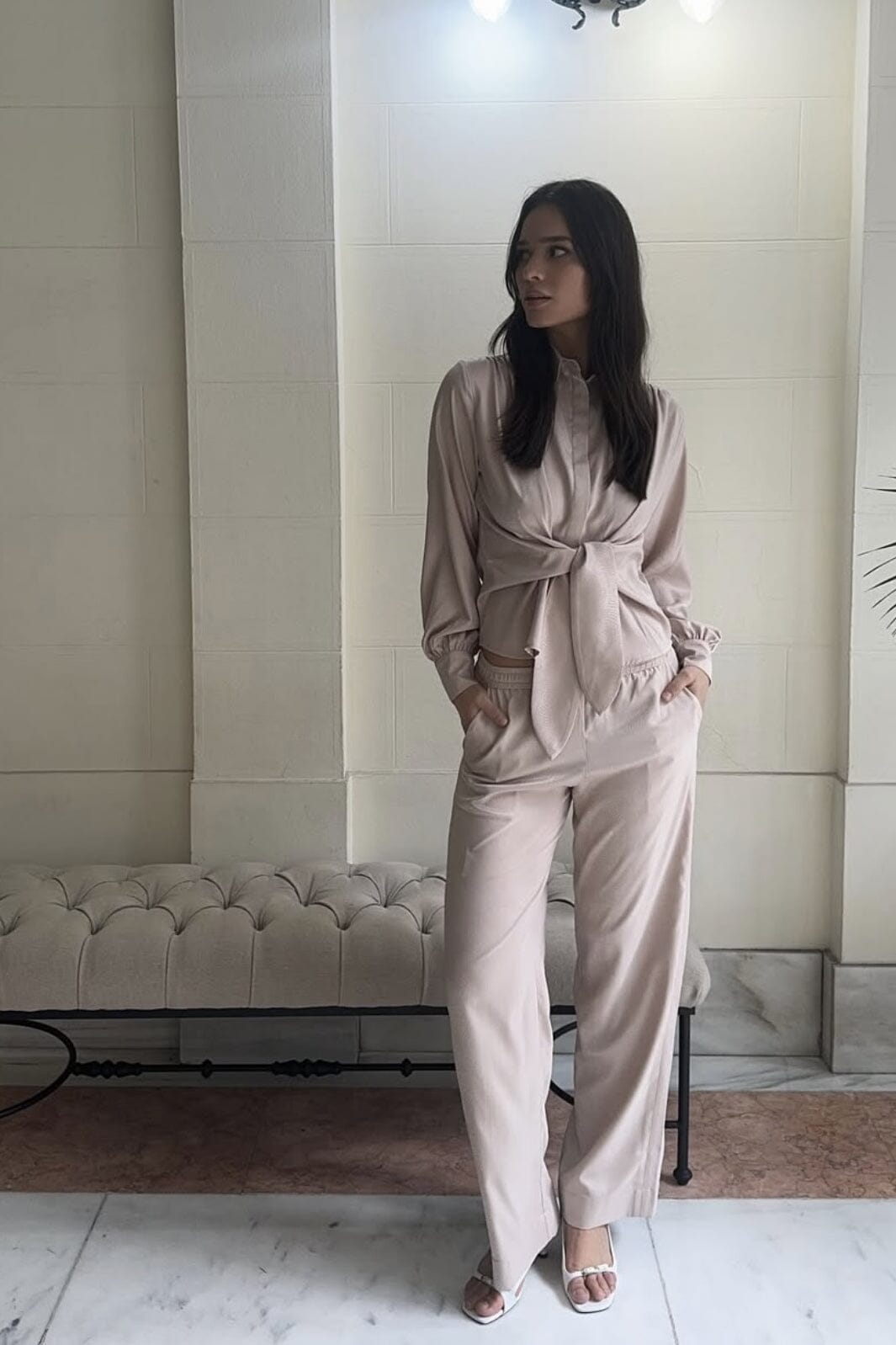 Karmamia - Lou Pants 2103 - Art Deco Shell Bukser