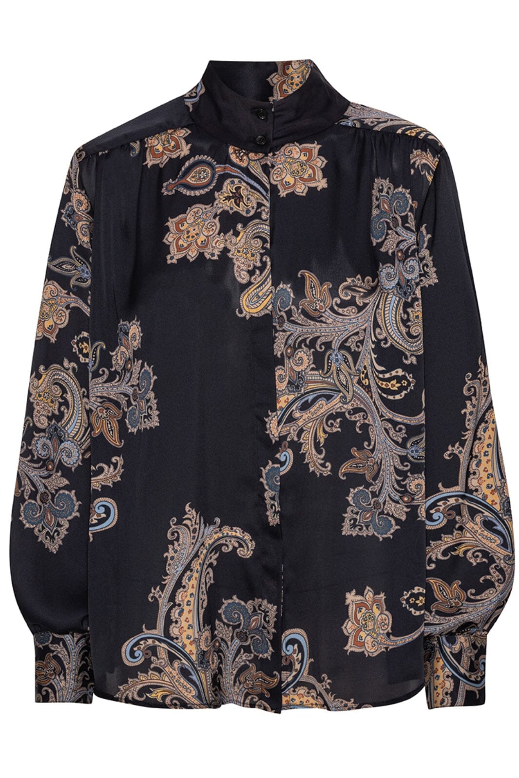 Karmamia - Noelle Shirt - Pearson Paisley Blue Skjorter