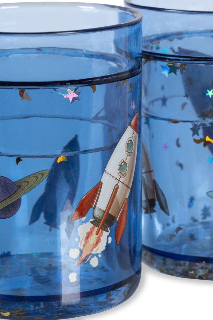 Konges Sløjd - 2 Pack Glitter Cups Ks103638 - Outer Space