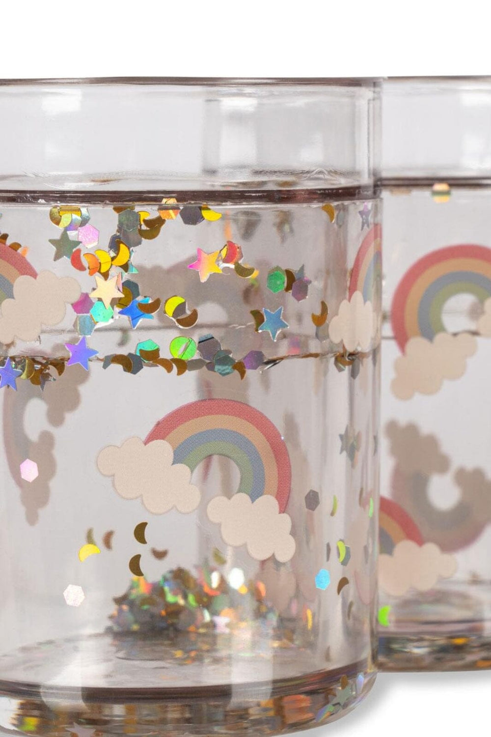 Konges Sløjd - 2 Pack Glitter Cups Ks103638 - Rainbow