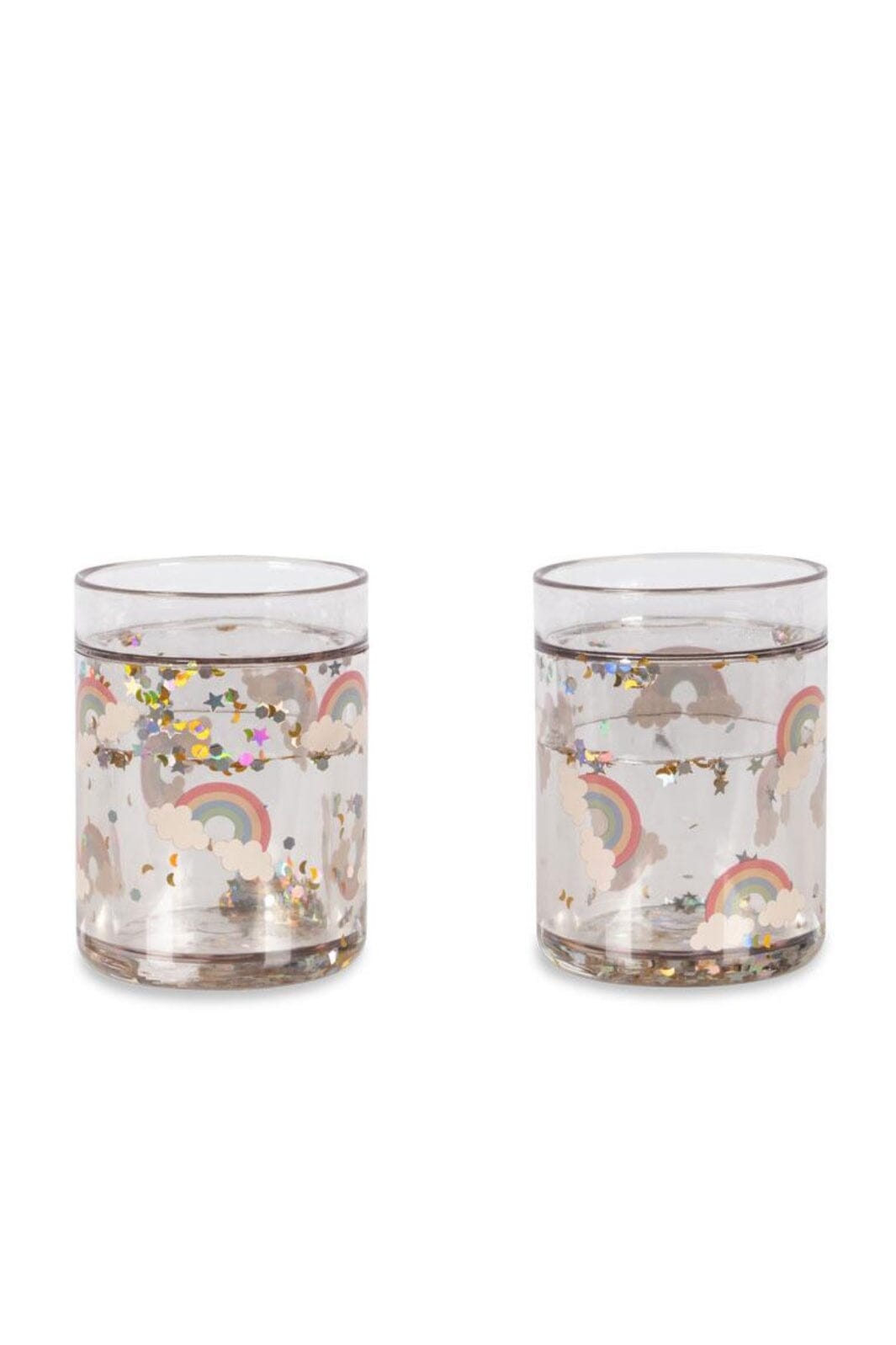 Konges Sløjd - 2 Pack Glitter Cups Ks103638 - Rainbow