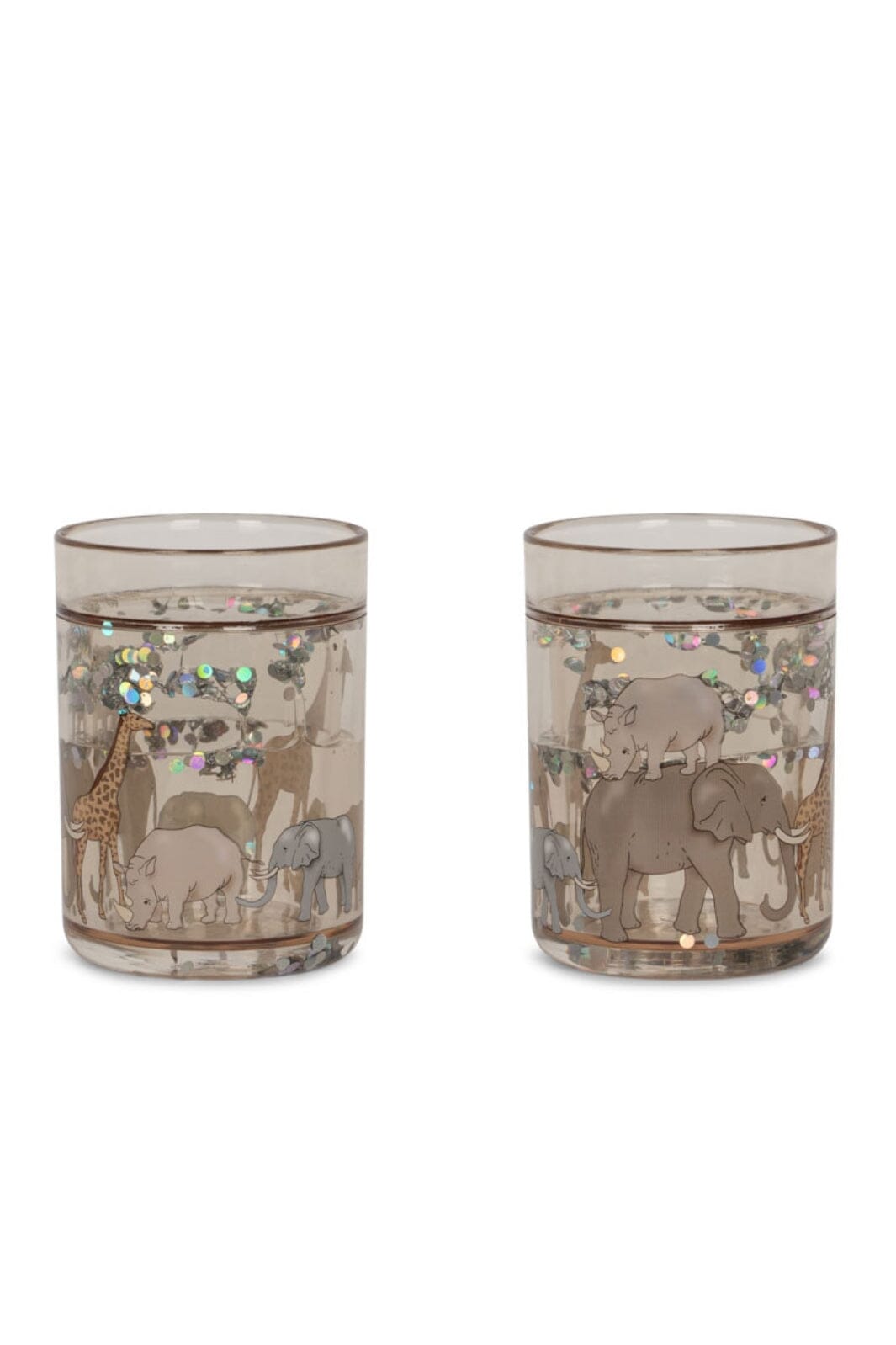 Konges Sløjd - 2 Pack Glitter Cups Ks103638 - Safari