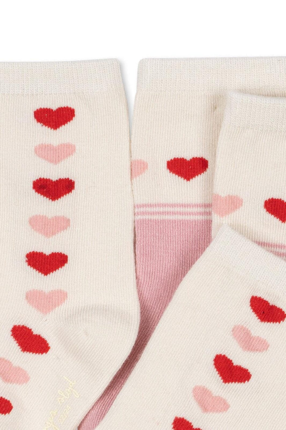 Konges Sløjd - 2 Pack Jaquard Socks Ks103642 - Heart