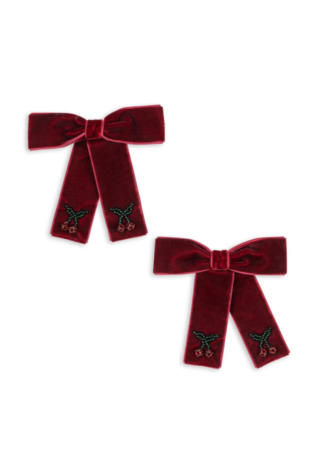 Konges Sløjd - 2 Pack Juliette Bow Hair Clip Ks104175 - Rio Red Hårspænder