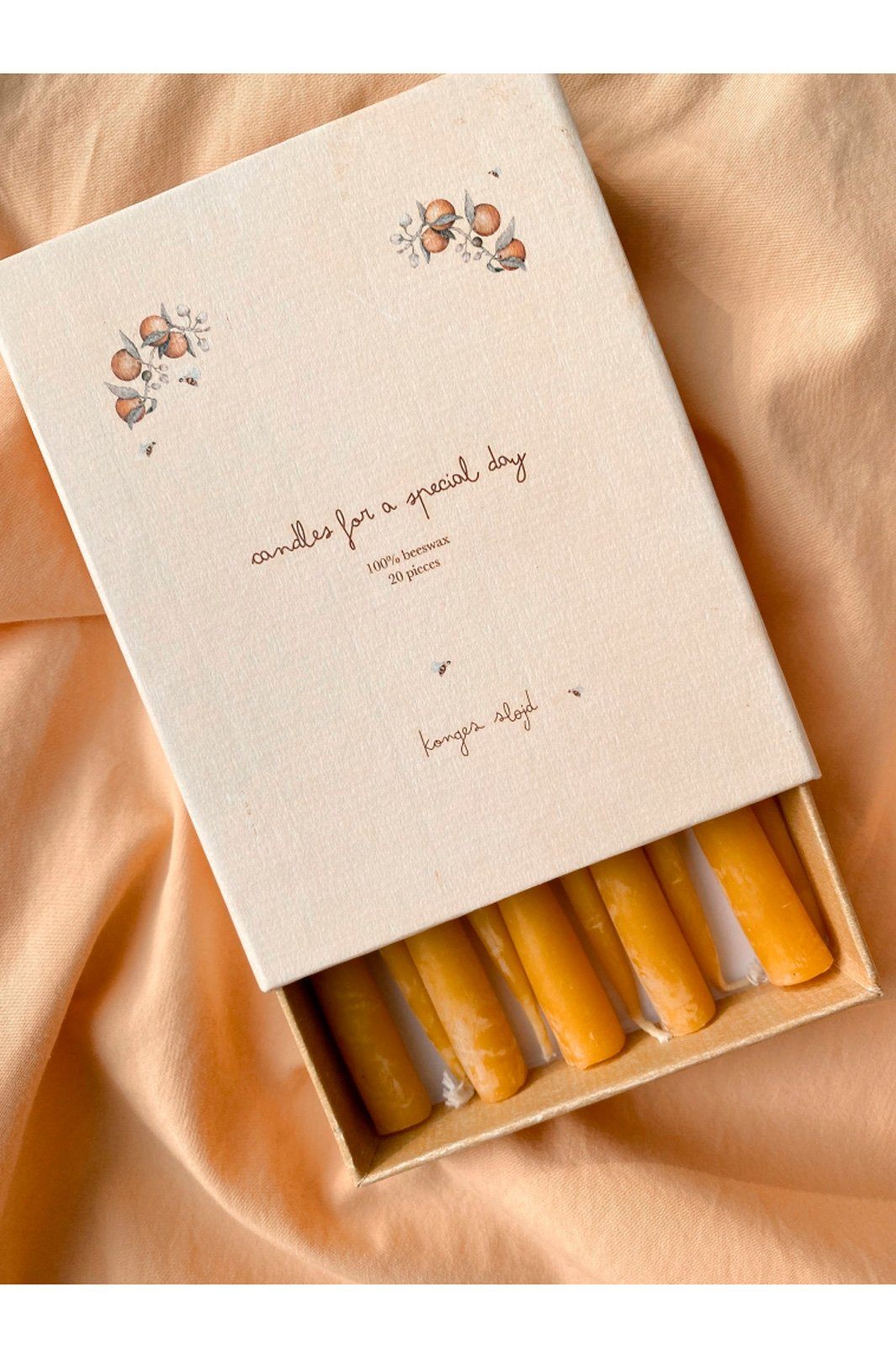 Konges Sløjd - 20 Pack Birthday Train Candels - Nature Lys