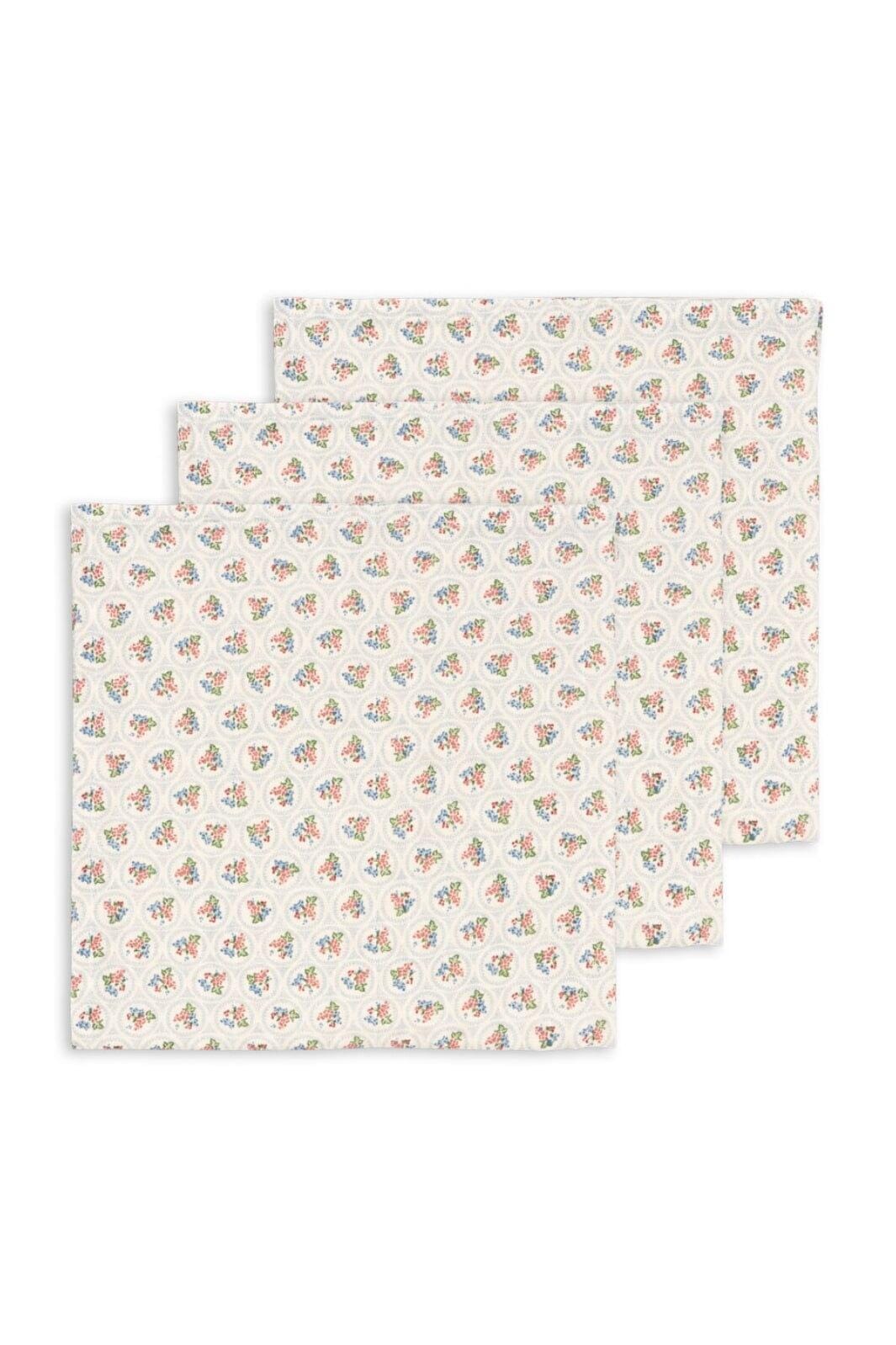 Konges Sløjd - 3 Pack Muslin Cloth Gots Ks104186 - Verona Blues Hårspænder