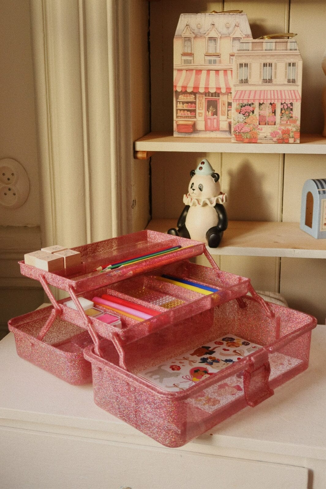 Konges Sløjd - Creative Art Caddy Ks103767 - Glitter Rose