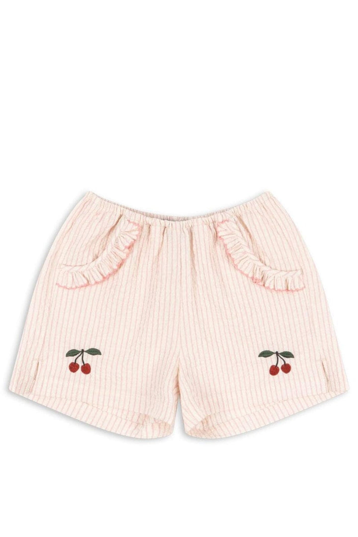 Konges Sløjd - Ellie Frill Shorts Gots Ks103163 - Peony Stripe