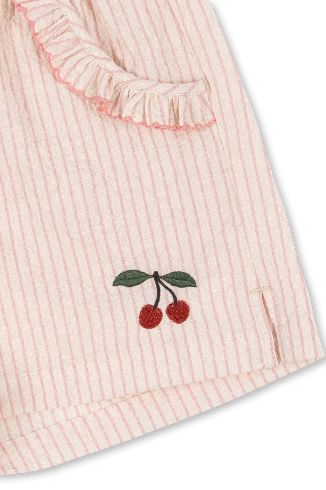 Konges Sløjd - Ellie Frill Shorts Gots Ks103163 - Peony Stripe