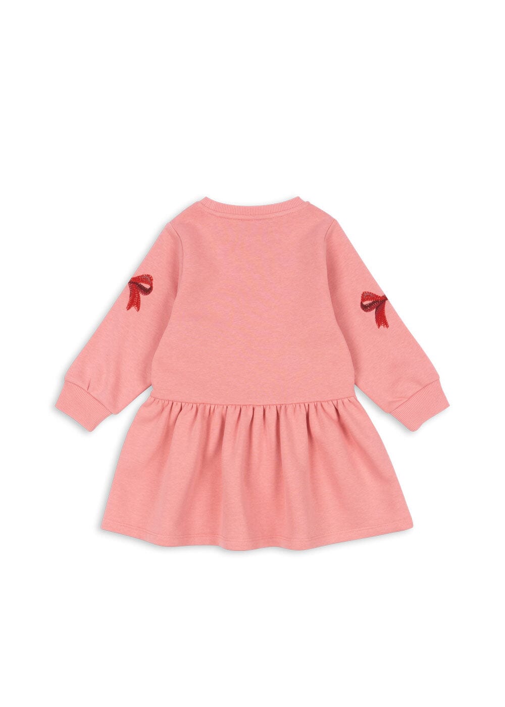 Konges Sløjd - Lou Bow Sweat Dress Ocs Ks104341 - Strawberry Ice Kjoler