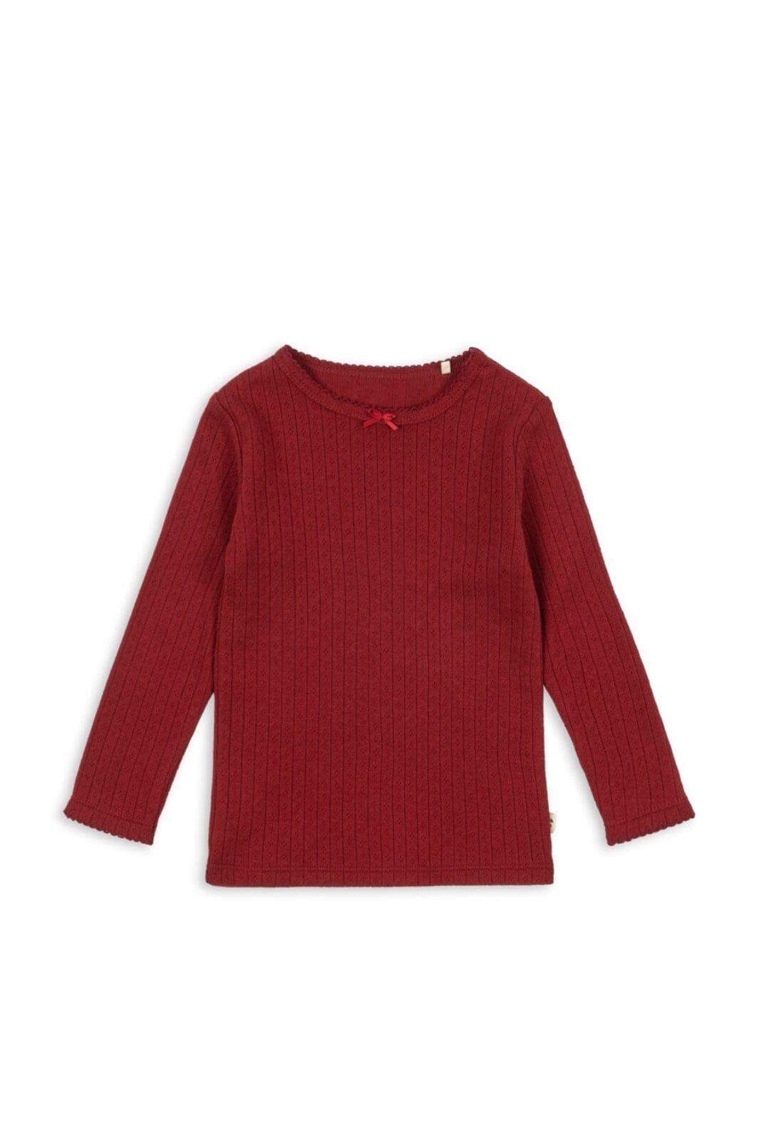 Konges Sløjd - Minnie Blouse Gots Ks104372 - Red Dahlia Bluser