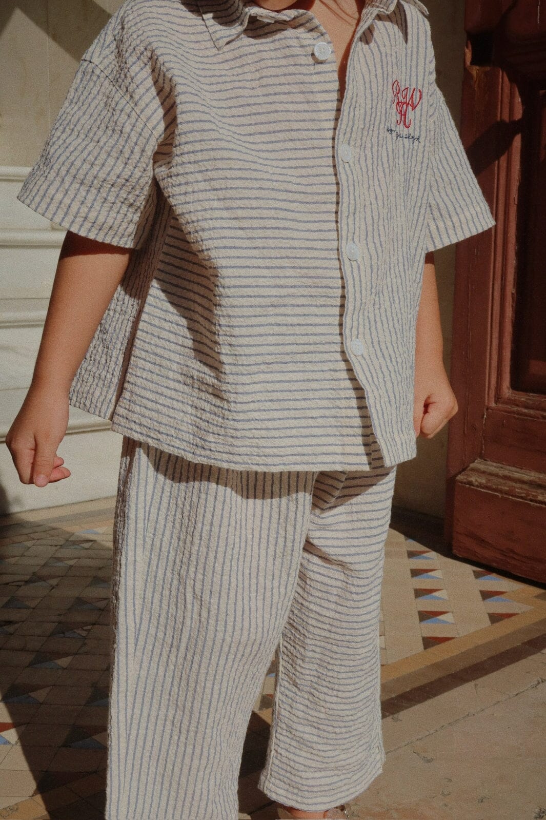 Konges Sløjd - Rhw X Ks Duo Shirt Gots Ks103596 - Stripe Bluie