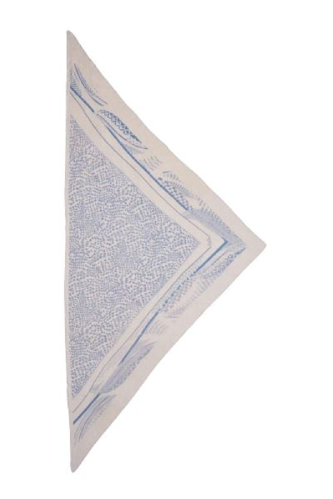 Lala Berlin - Triangle Heritage Swirl - sky marble swirl Tørklæder