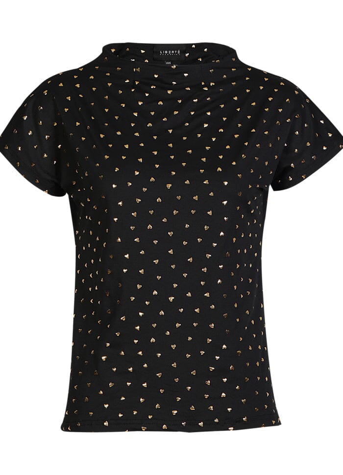 Liberte - Alma-Top 9501 - Black Gold Heart Toppe
