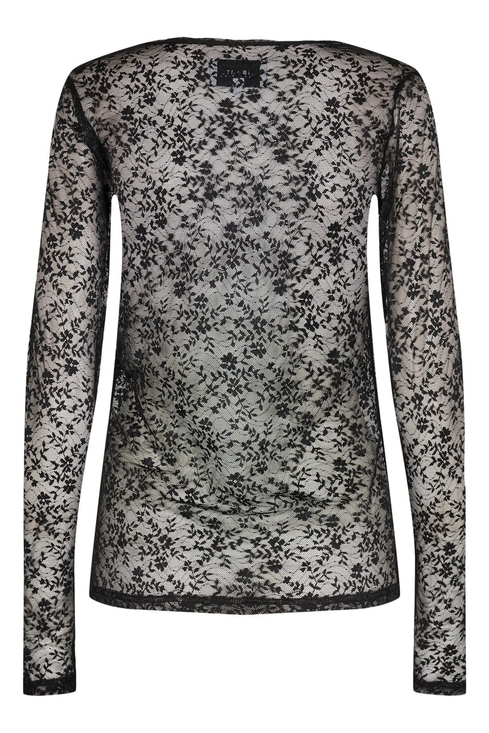 Liberte - Isa-Ls-Lace-Blouse - Black Flower Bluser