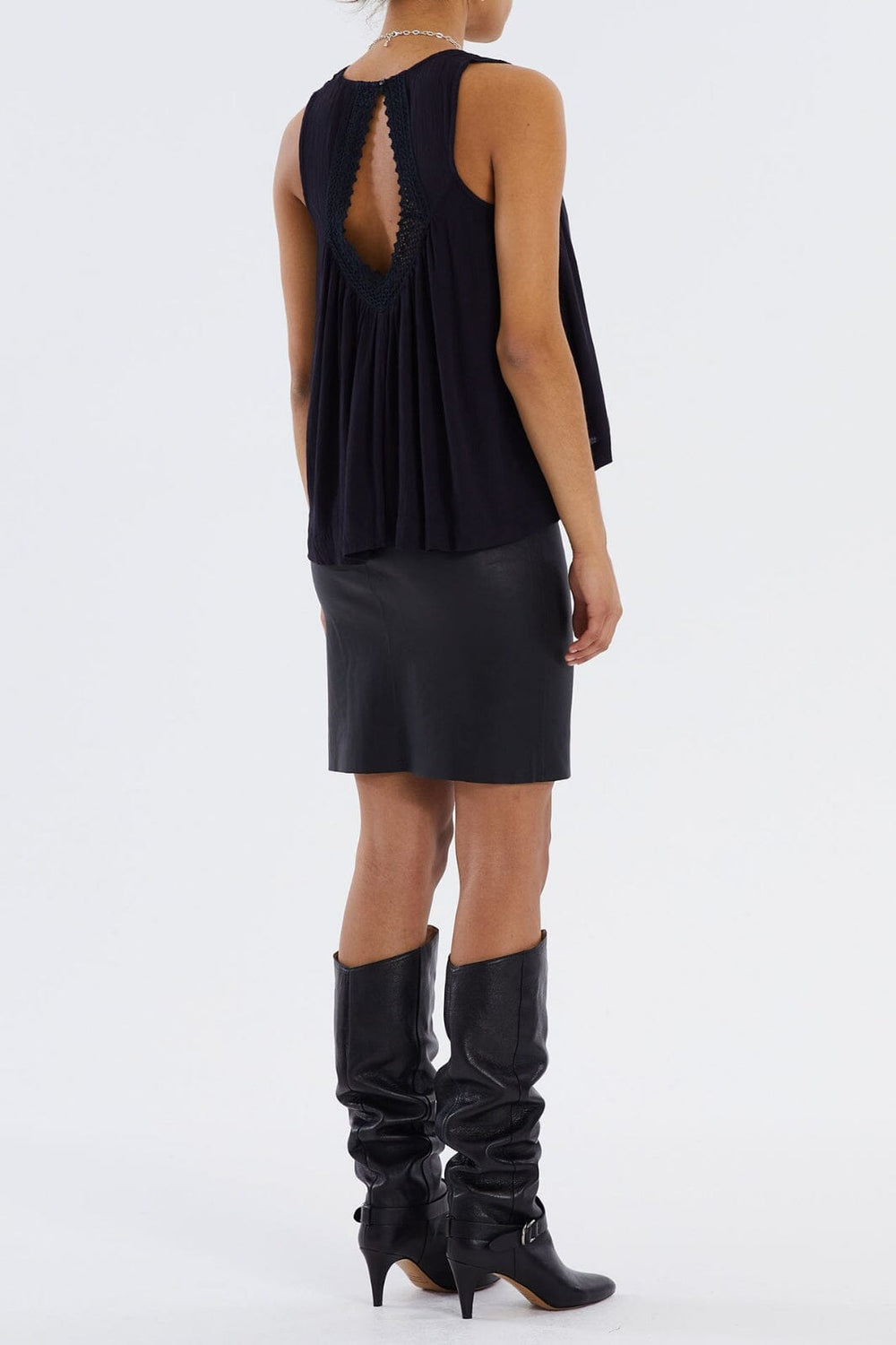 Lollys Laundry - Newton Top - 18 Washed Black Toppe