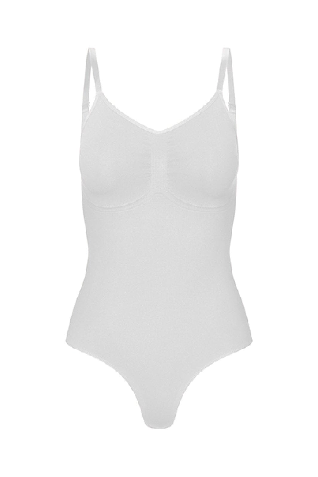 Lykkeland Ateliér - Coco Shapewear Bodysuit L0823903F.100 - White Bodystockings