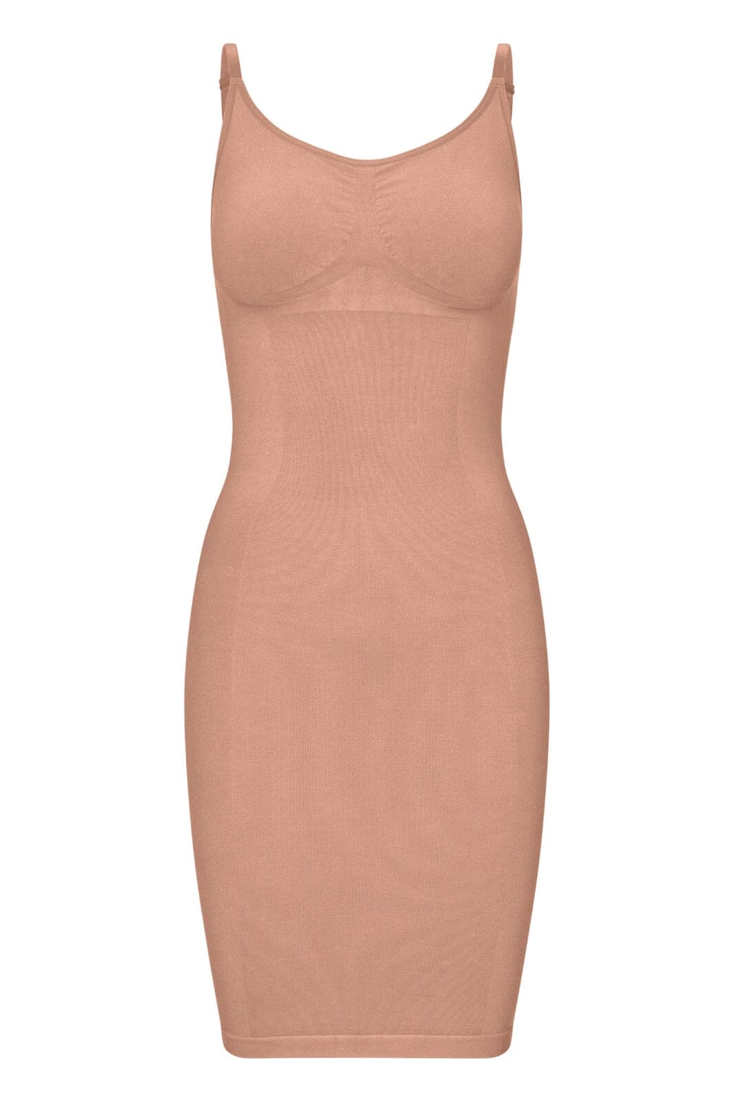 Lykkeland Ateliér - Second Skin Slip Dress - Tan Kjoler