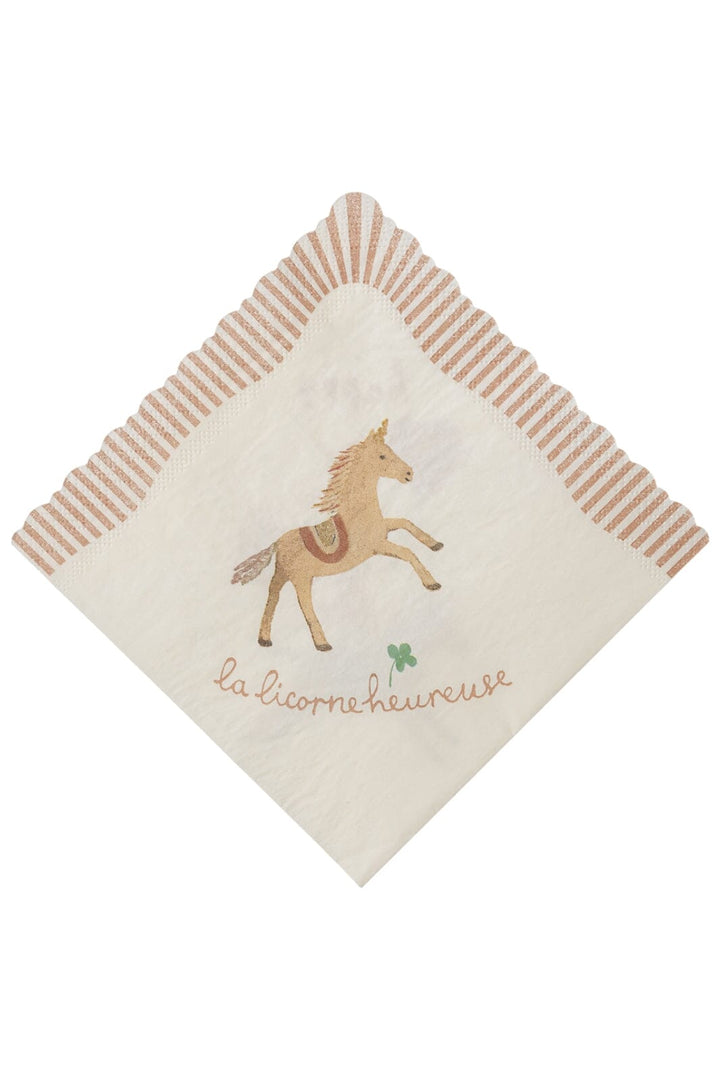 Maileg - Serviet, Enhjørning - 15 Cm X 15 Cm Legetøj