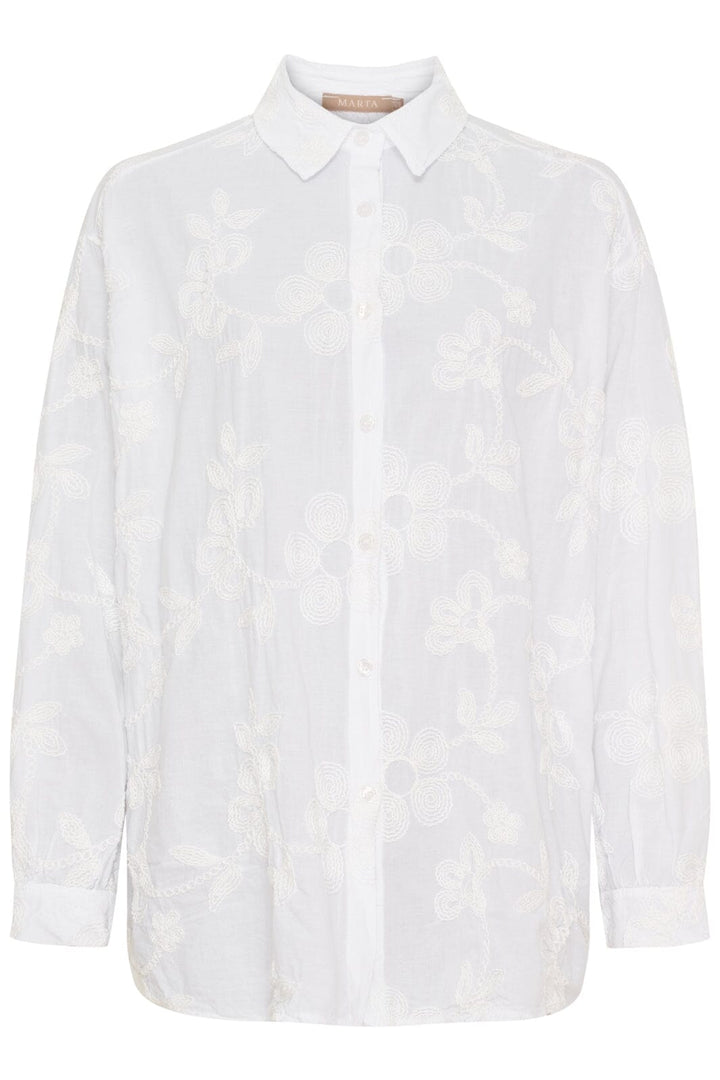 Marta Du Chateau - Mdcdiana Shirt 7070 - White Skjorter