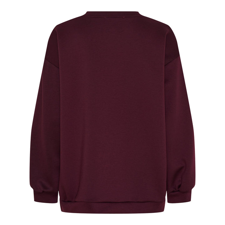 Marta Du Chateau - Mdchibiscus Sweatshirt 22659 - Bordeaux Sweatshirts