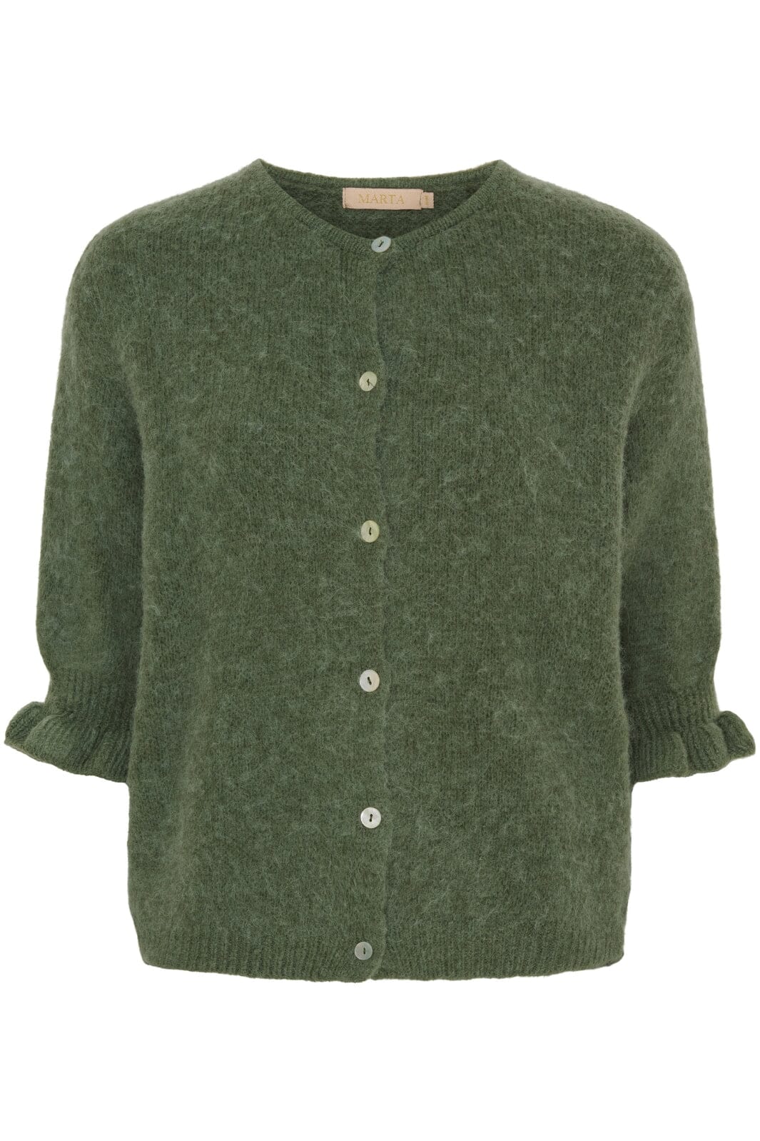 Marta Du Chateau - Mdcjuliana Knit - 9436 Army Strikbluser