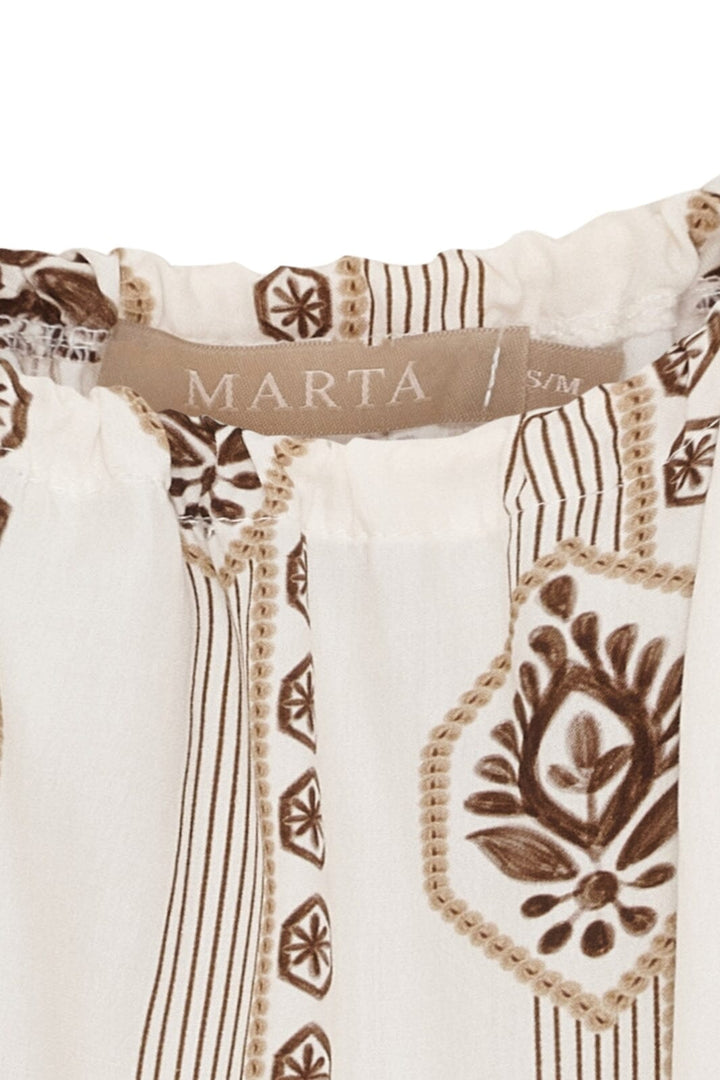 Forudbestilling - Marta Du Chateau - Mdctanya Top 258620 - Moro/Beigexof3986