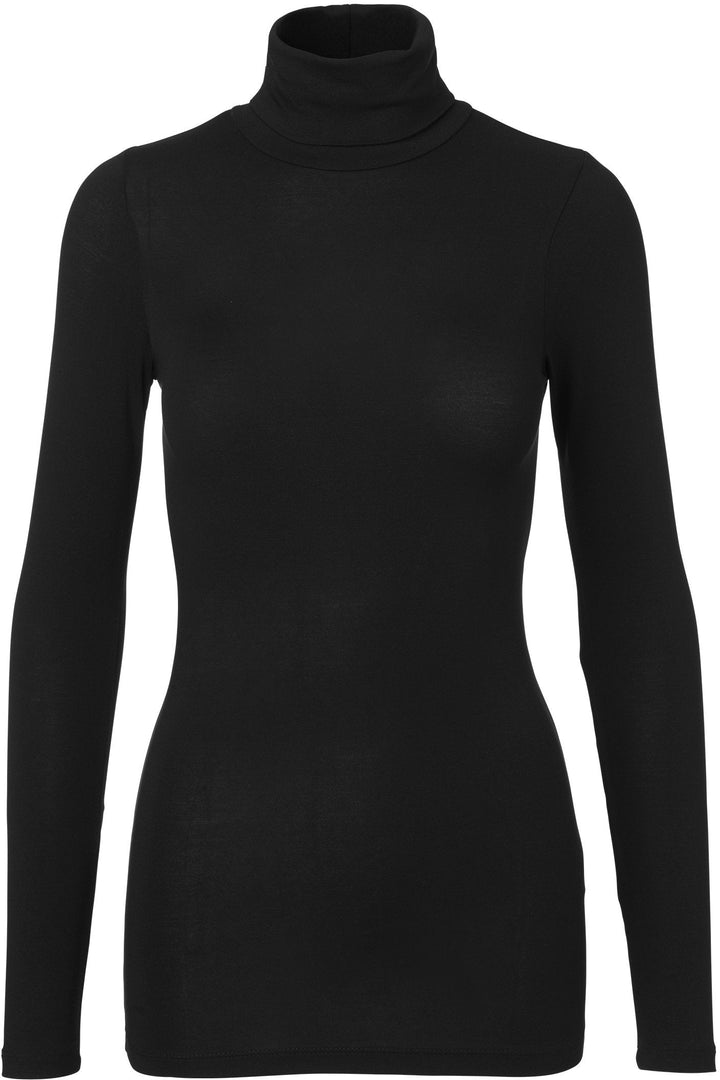 MbyM - Ina Basic Turtleneck - Black Bluser