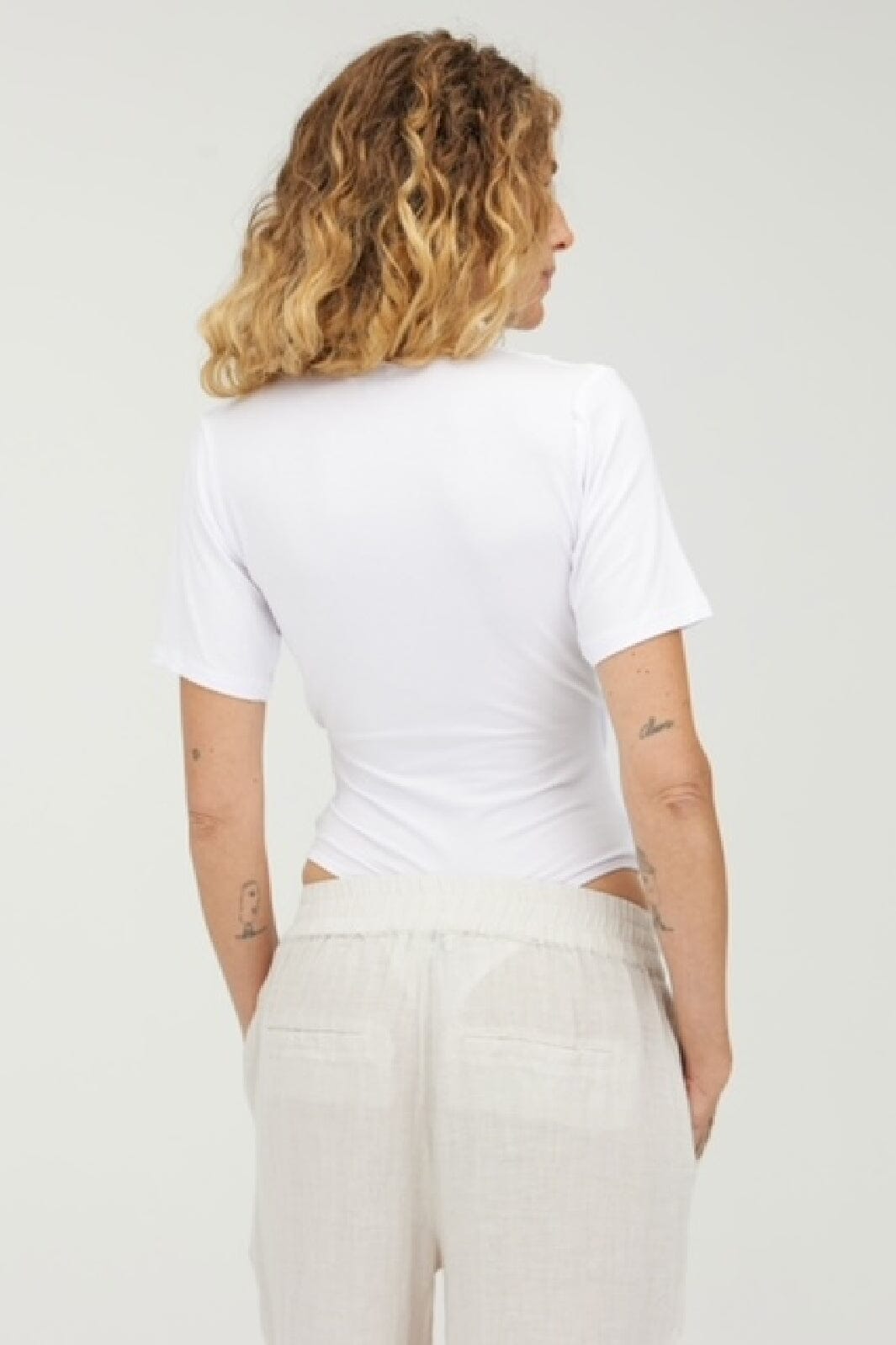 MbyM - Lione SS-M - Optical White Bluser