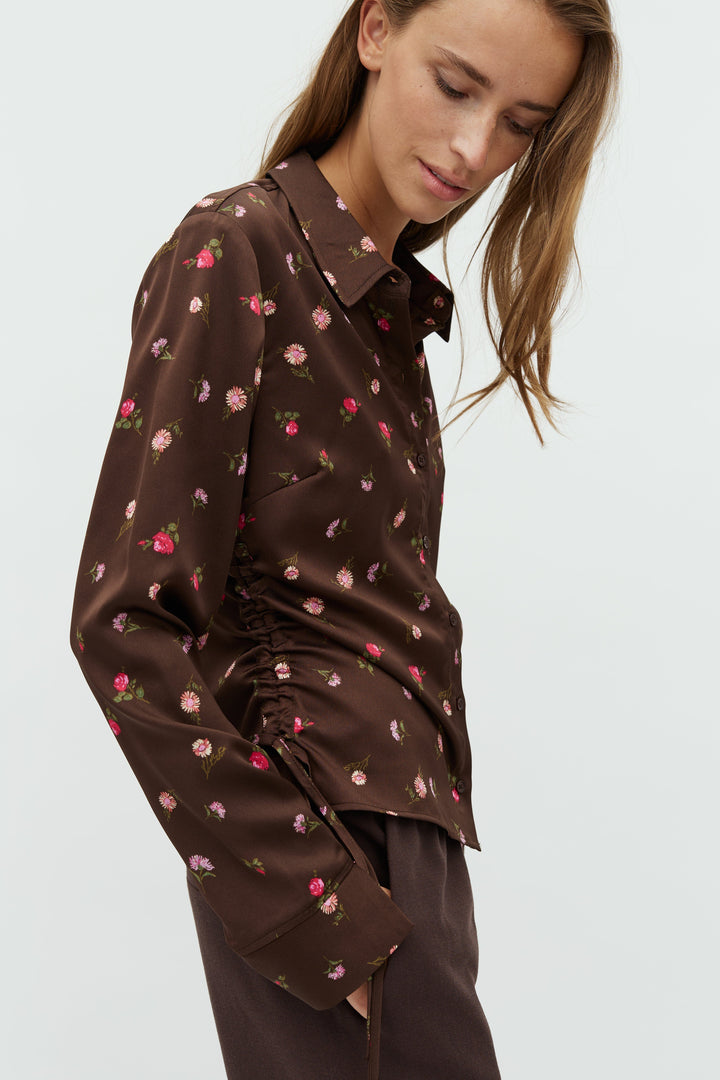 MbyM - Nura-M 63871131 - V53 - Dark Evaline Print Skjorter