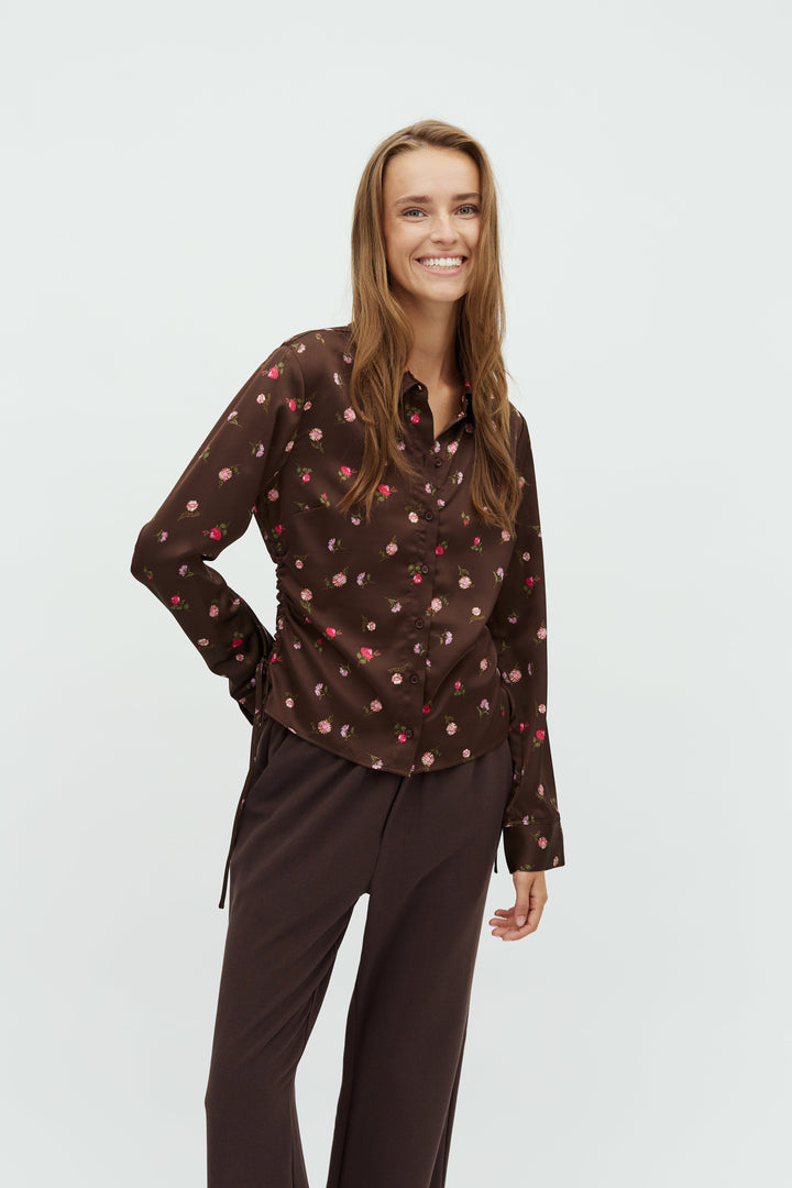 MbyM - Nura-M 63871131 - V53 - Dark Evaline Print Skjorter