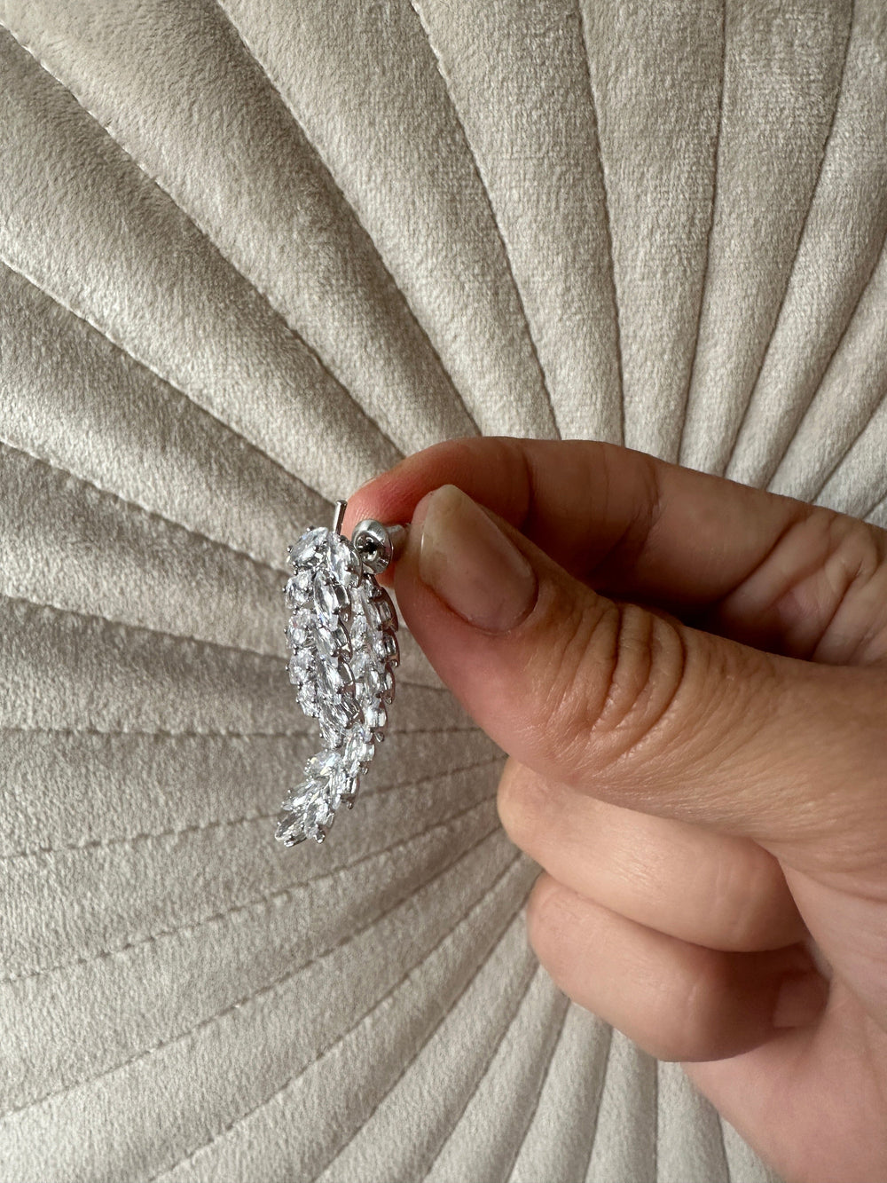 Mellow Moon - 2delt Øreringe - Forsølvet Øreringe