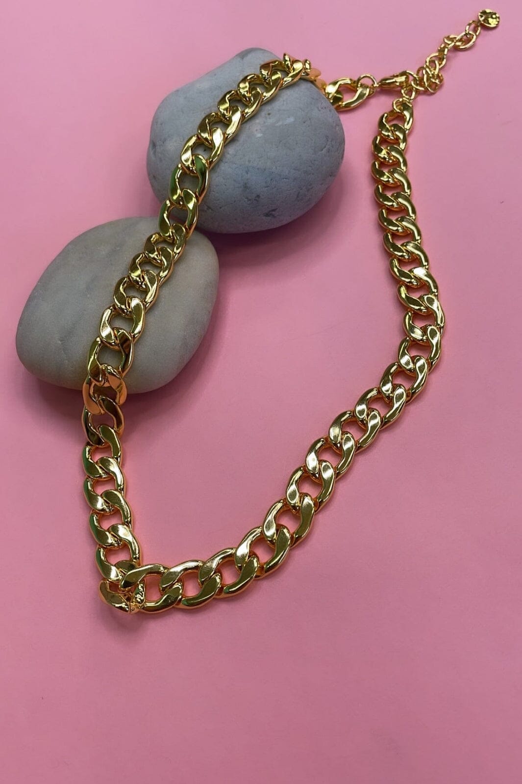 Mellow Moon - Chunky Big Necklace - Forgyldt Halskæder
