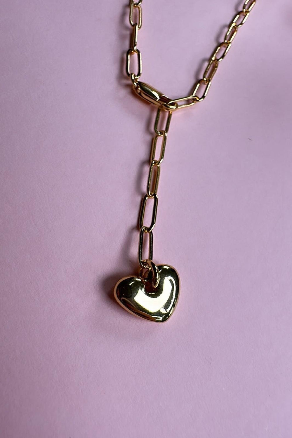 Mellow Moon - Heart Chain Necklace - Forgyldt Halskæder